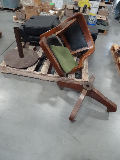 Vintage office chair . Weighted met...