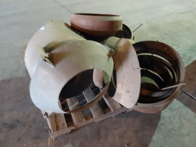 Pallet of misc metal cones. Ect....