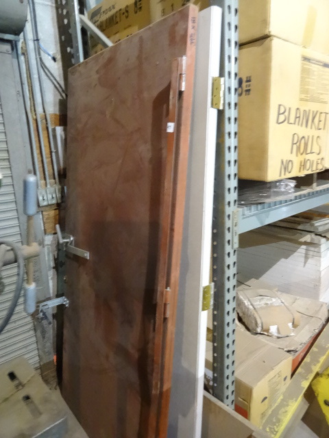 Steel and wood solid core doors. 39...