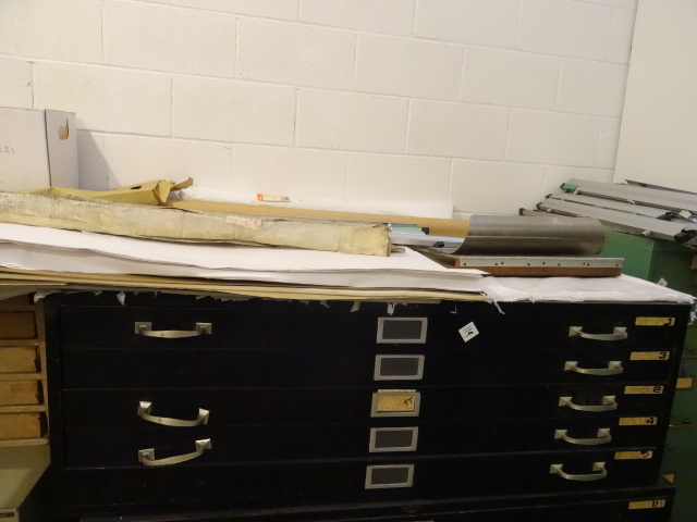 5 drawer metal plan file. 46 x 35 x...