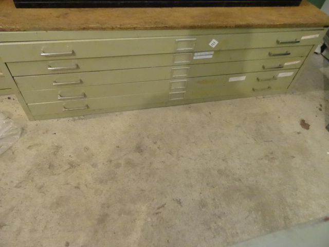 5 drawer metal plan file. 53 x 41 x...