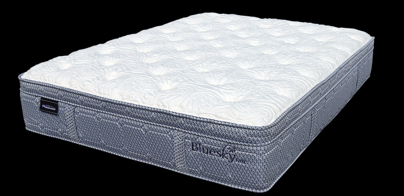 lot 14 image: New American Star King Size Blue Sky Mattress  Box Spring Set - Retail $ 2499.99 -  15 Year Manufacturer Warranty