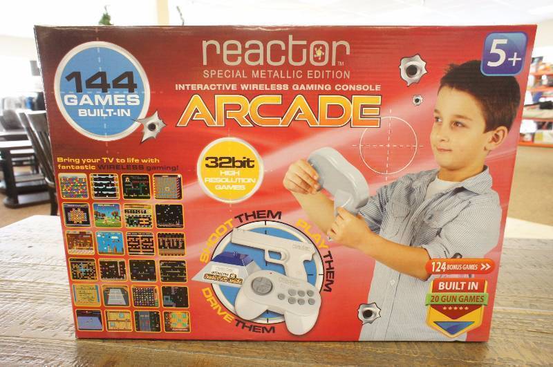 lot 55 image: New - ARCADE - Reactor Special Metallic Edition Interactive Wireless Gaming Console MSRP $79.99