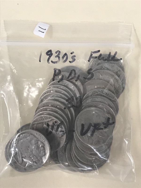 Lot Of (33) Buffalo Nickels From Th...