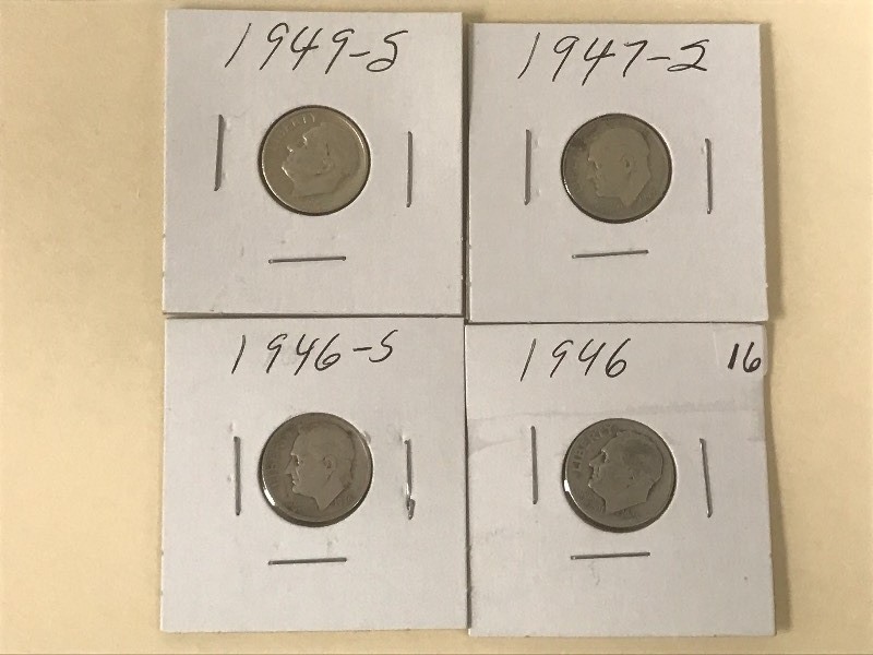 (4) Roosevelts 1946, 1946-S, 1947...
