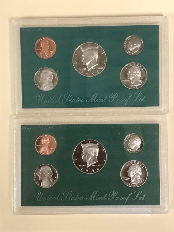 Lot Of (1) 1996 & (1) 1998 U.S. Min...
