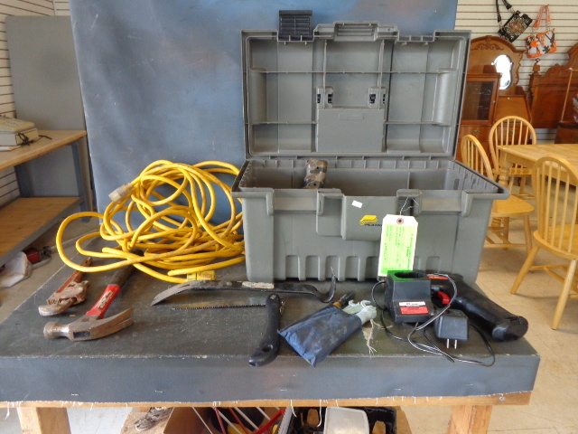 lot 60 image: Tool Box and Tools