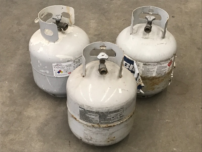 Lot Of (3) 20# LP Tanks ...