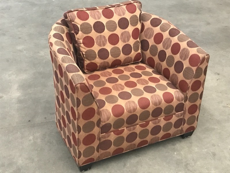 Padded Arm Chair With Removable Bac...