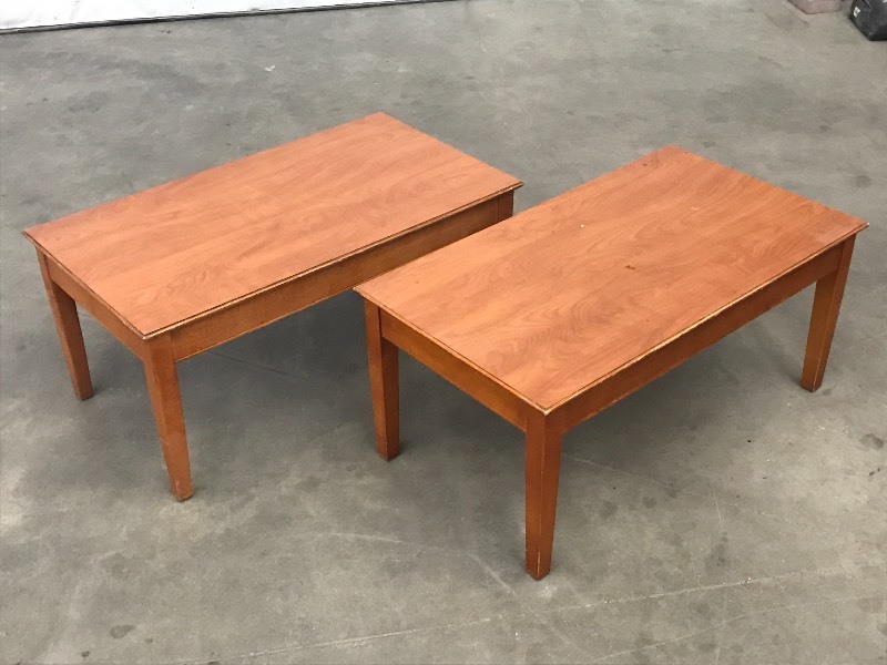 (2) Matching 36 Wood Coffee Tables...
