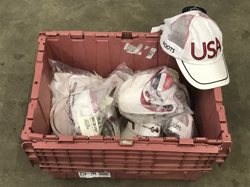 Tote Of (12) USA Adjustable Fit Ha...