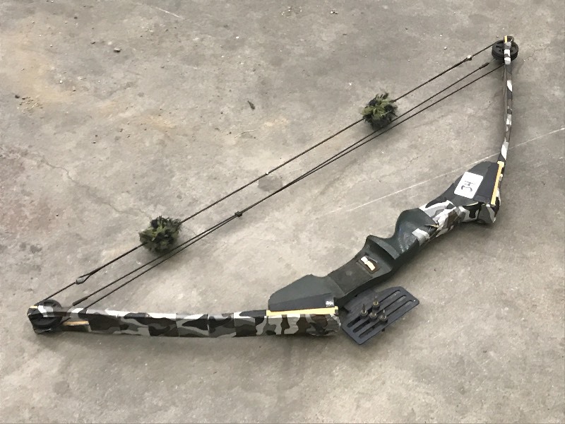 Vintage Compound Bow With 3-Pin Sig...