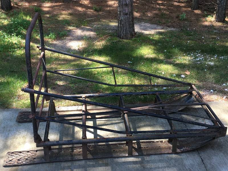 lot 14 image: VINTAGE SNOWMOBILE SLED