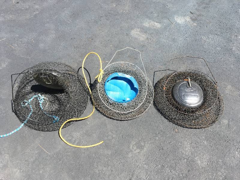lot 31 image: (3) MINNOW BASKETS