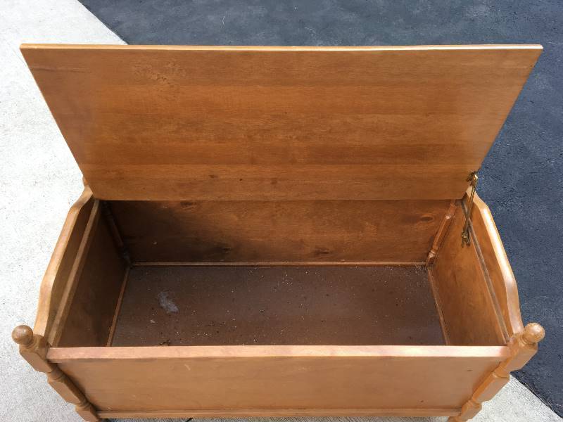 lot 55 image: WOODEN CHEST