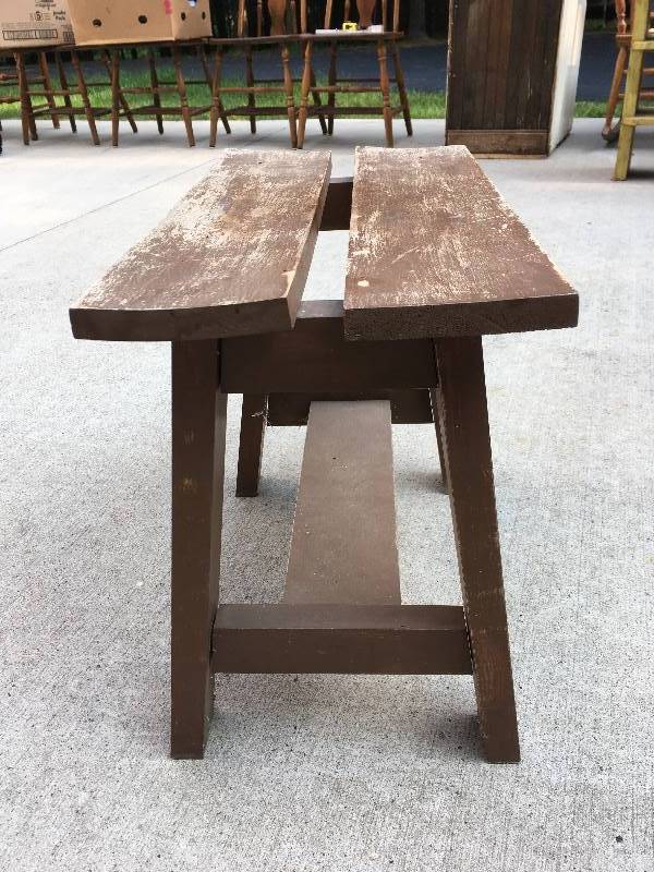 lot 58 image: WOODEN STEP STOOL
