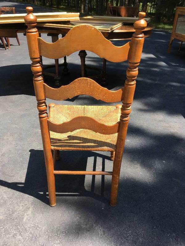 lot 108 image: LADDER BACK CHAIR