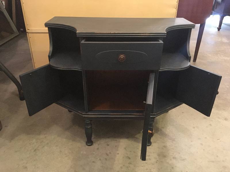 lot 145 image: NAVY BLUE NIGHT STAND