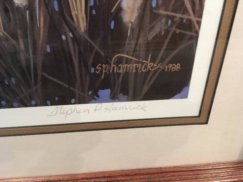lot 209 image: HAMRICK SIGNED ART PRINT