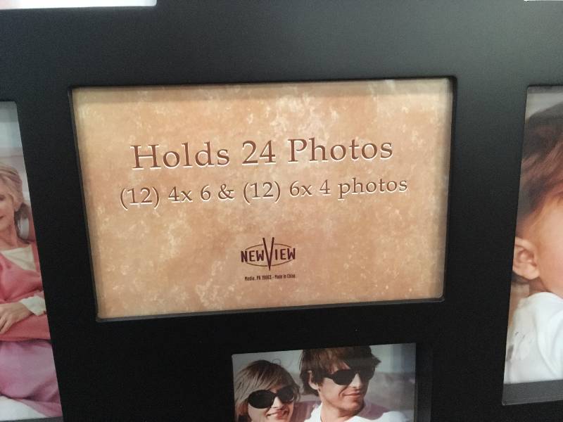 lot 210 image: NEW IN BOX, WOOD COLLAGE FRAME