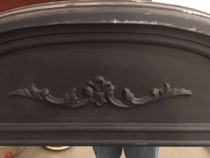 lot 282 image: BLACK WALL MIRROR