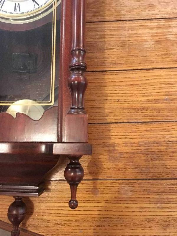 lot 313 image: KASSEL PENDULUM WALL CLOCK