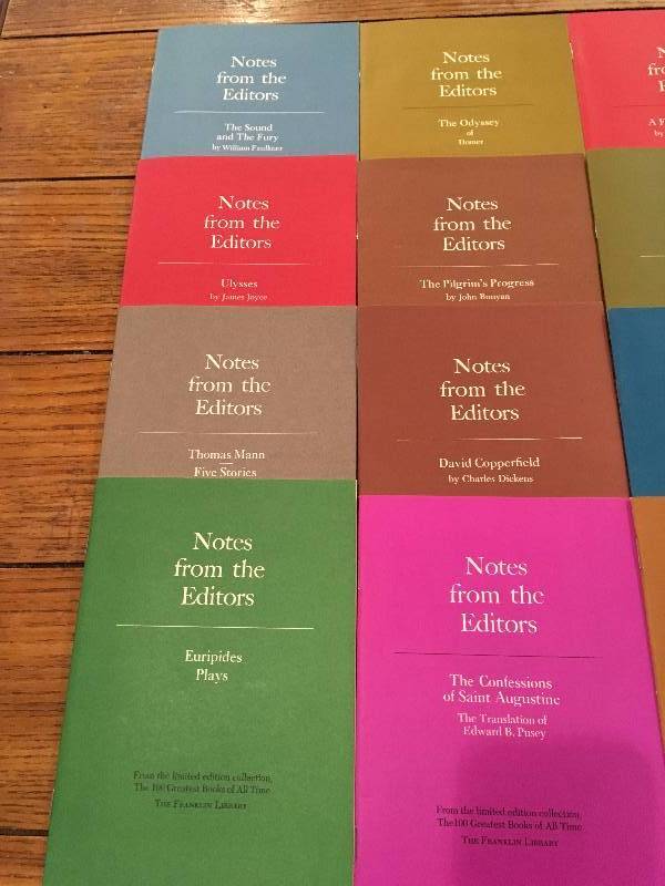 lot 326 image: FRANKLIN LIBRARY NOTES FROM THE EDITOR BOXED SET