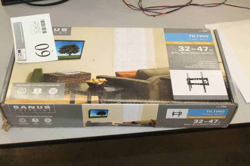 lot 60 image: 32-47in. Tilting TV Wall Mount