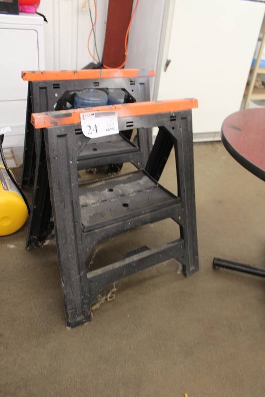 lot 24 image: Lot of (2) Saw Horses