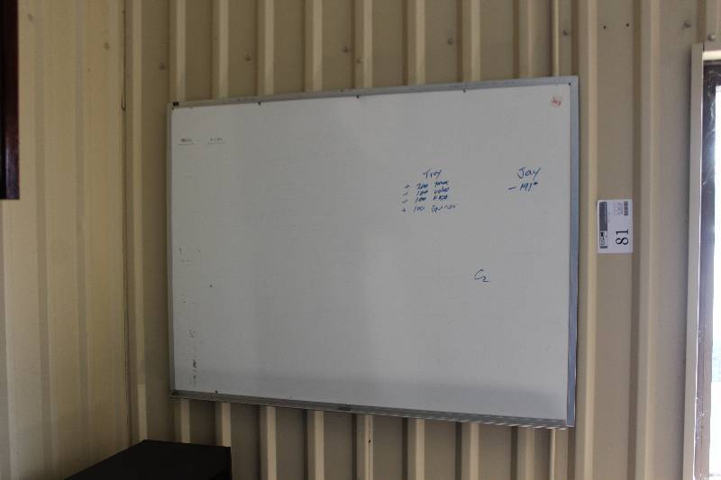 lot 81 image: Wall Mount White Board