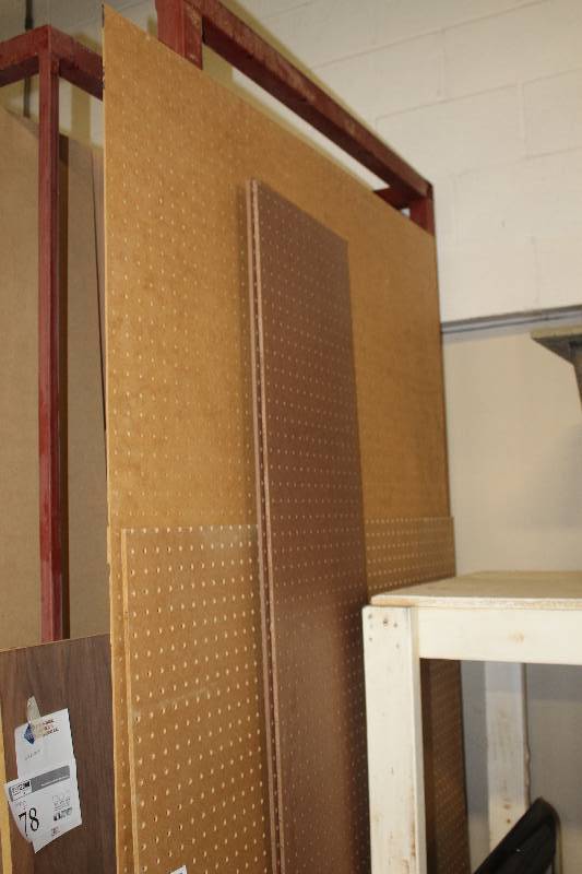 lot 138 image: Lot of (3) Peg Boards Sheets