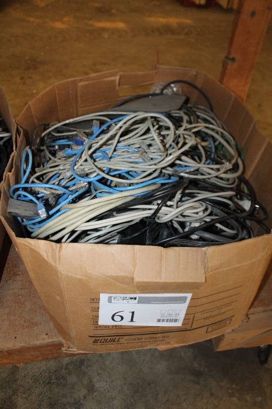 lot 61 image: Various Cables, Miscellaneous Electronics cords, and Computer switches