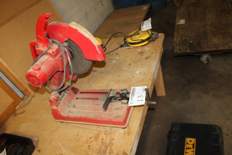 lot 13 image: Milwaukee Tools 14in. Abrasive Cut-off Machine