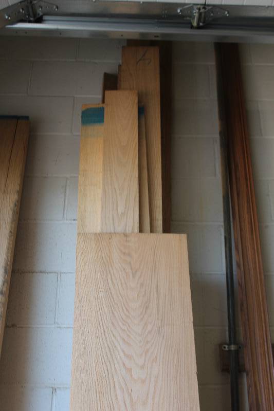 lot 91 image: Lot of (Approximately 62 Board Feet) Solid Oak Boards