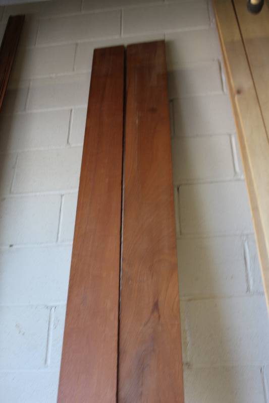 lot 89 image: Lot of (2) Solid Mahogany Boards