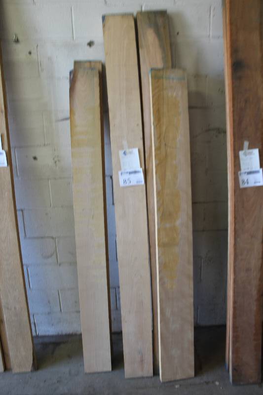lot 85 image: Lot of (5) Solid Maple Boards