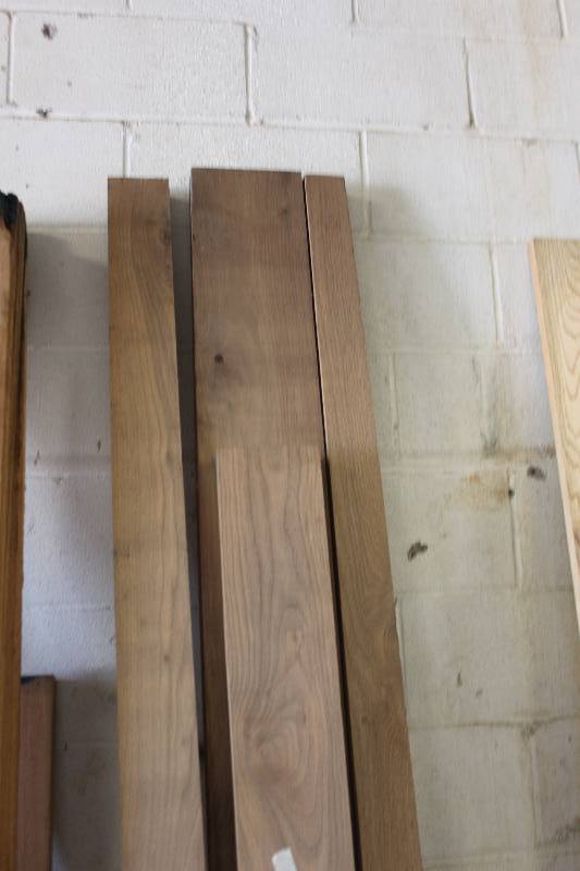 lot 83 image: Lot of (5) Solid Walnut Boards