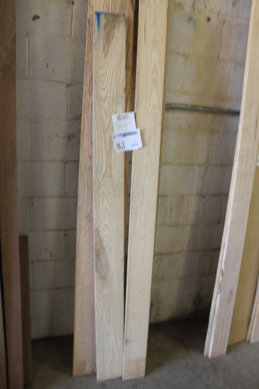 lot 82 image: Lot of (Approximately 18 Board Feet) Solid Hickory Boards