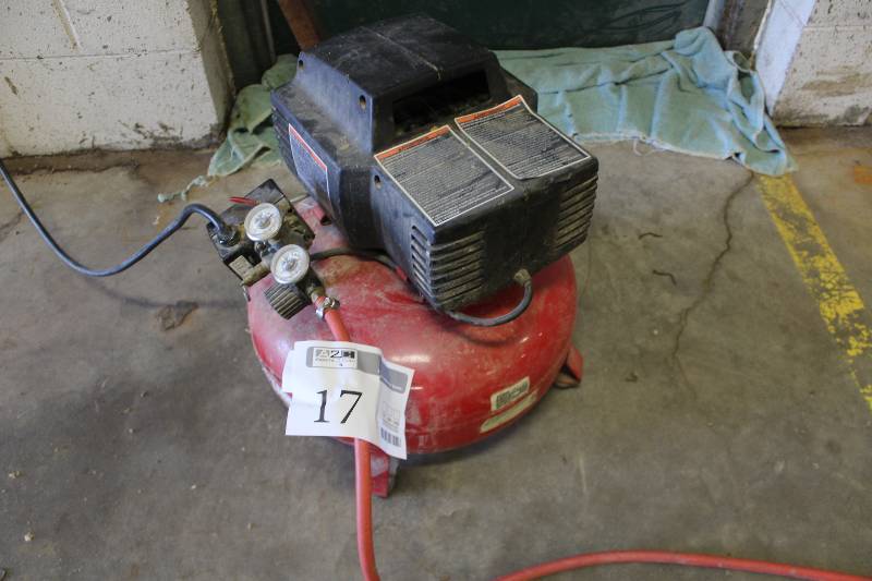 lot 17 image: Porter Cable Pancake Compressor