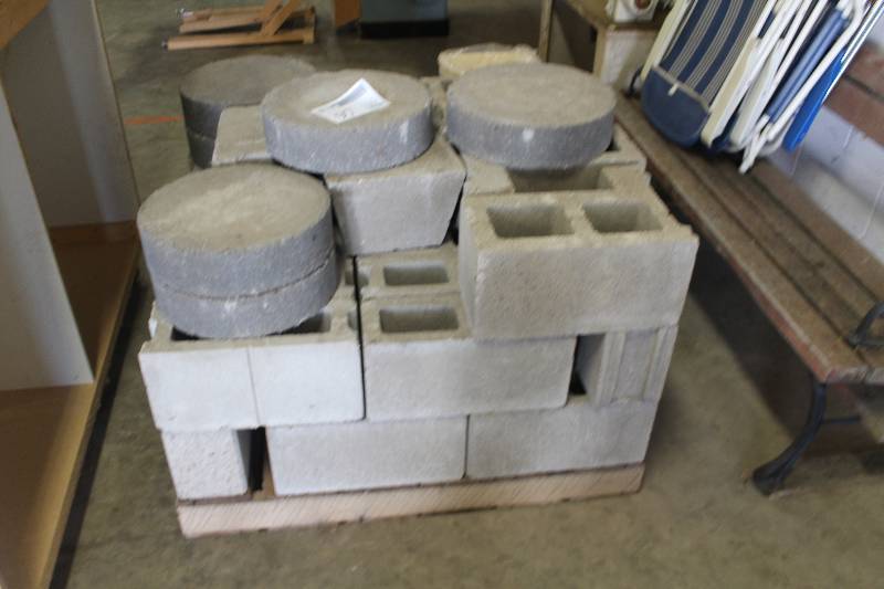 lot 97 image: Lot of (26) Concrete Blocks