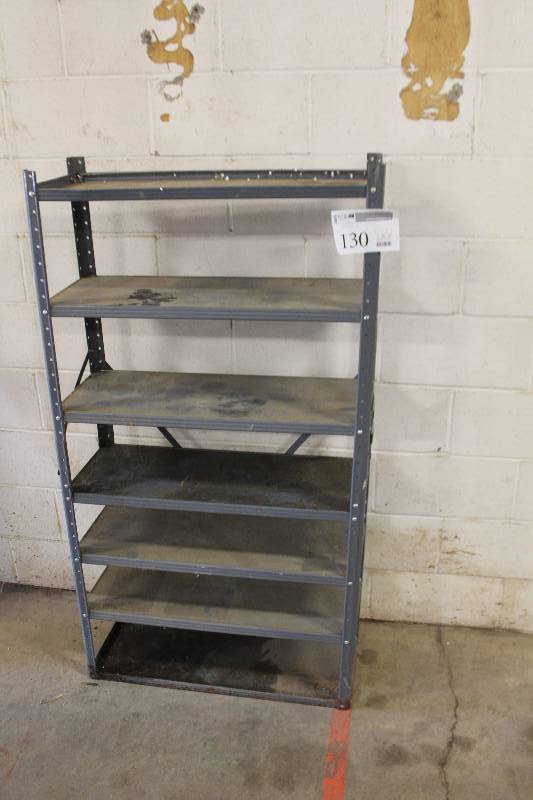 lot 130 image: 7-Shelf Metal Storage Rack