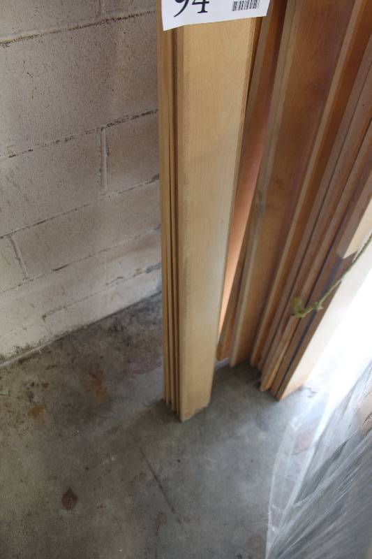 lot 94 image: Pre-Finished Solid Birch Base Moulding