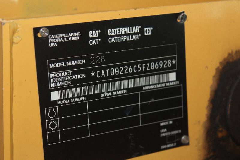 Cat skid steer serial number lookup