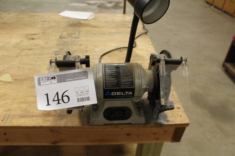 lot 146 image: Delta 2-Wheel 6in. Bench Grinder