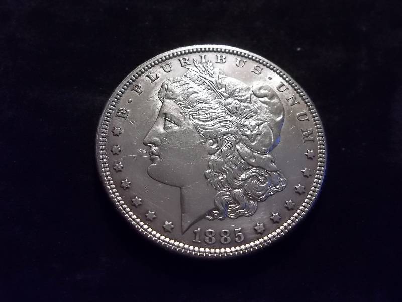 1885 Morgan Silver Dollar High Grade MS (In MS64 Valued  $100.00)