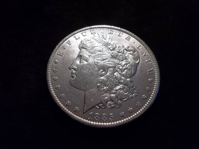 1885 O Morgan Silver Dollar High Grade MS (In MS60 Valued  $70.00)