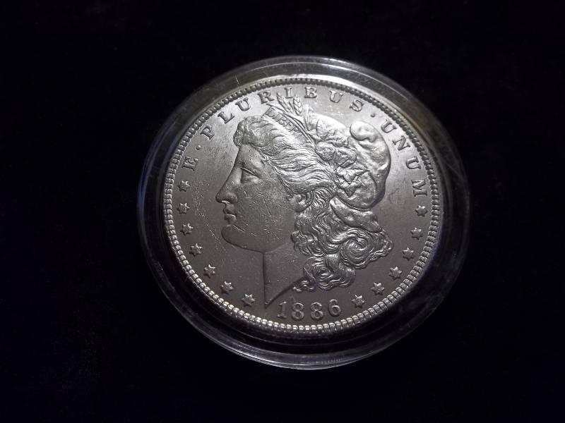 1886 Morgan Silver Dollar Very High Grade MS