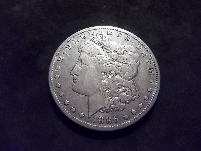 1886 O Morgan Silver Dollar