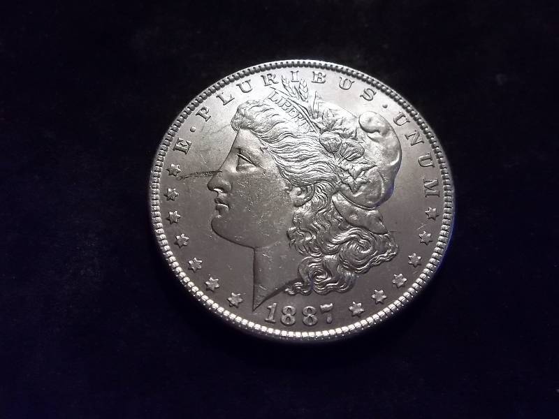1887  Morgan Silver Dollar Very High Grade  MS