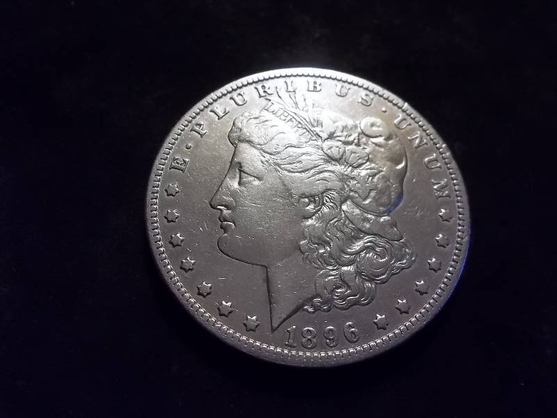 1896 O  Morgan Silver Dollar Better Date Better Grade (In AU50 $320.00)